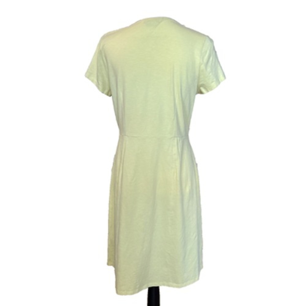 BODEN Cerys Dress sz 8 Long butter yellow cotton pull on t-shirt dress - Picture 3 of 9